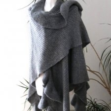 wielki Szal Ponczo  onesize