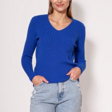 Cienki i ciepły sweter - SWE243 kobalt MKM