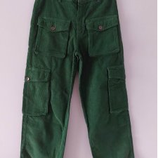 Vintage spodnie cargo bojówki sztruks Y2k