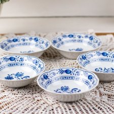 Salaterki, miseczki, wzór cebulowy, porcelana