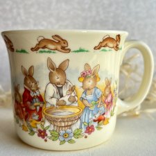 Bunnykins - Royal Doulton ❤❤ RZADKOŚĆ - Scenki rodzajowe - Nowy porcelanowy kubek