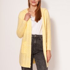 Kardigan z kapturem - PA019 lemon MKM