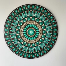 Mandala obraz turkus