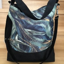 Torba hobo XXL - print wodorosty