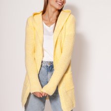 Lekki i miękki kardigan - PA018 lemon MKM