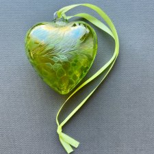 Art Glass Friendship Glass Heart - Zawieszka szkło artystyczne ❀ڿڰۣ❀ Ręczna praca