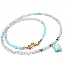 Labradoryty i amazonity /choker/ - Szlachetna kolekcja