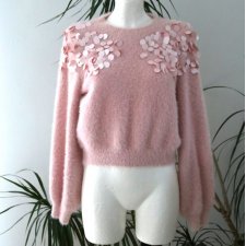 puchaty  sweter roz 36