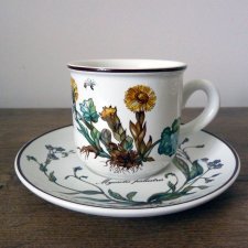 Niemiecka porcelana Villeroy & Boch wzór Botanica duża filiżanka i spodek