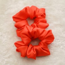 Gumka do włosów scrunchie POMARAŃCZOWA