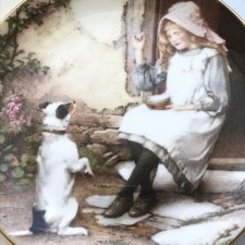 ❤ Victorian Artists, Charles Edward Wilson ❤ Malarski - WEDGWOOD - Limitowana edycja - Yesterdays Child, Begging for a Favour