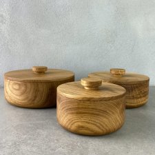 Drewniane miski na przekąski Zestaw