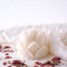 Świeczka świeca sojowa naturalna kwiat