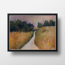 Pejzaż-praca wykonana pastelami