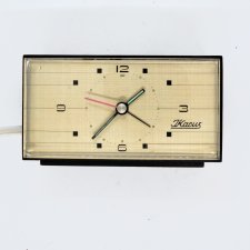 Zegar elektryczny z budzikiem, JKacus, Niemcy, lata 70.