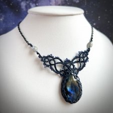 Naszyjnik Blue Labradorite Snowflakes