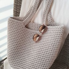 SZNURKOWA TORBA TYPU SHOPPER