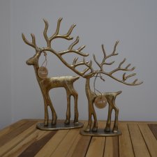 dekoracja jelenie Boltze złote