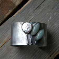 Perła i awenturyn - BRANSOLETA MANKIET CUFF