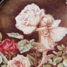 the rose fairy by CICELY Mary Baker 1987 barker Fine Bone China kolekcjonerski talerz porcelanowy