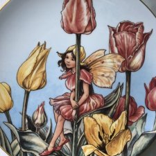 The tulip fairy by CICELY Mary Baker 1988 Fine Bone China kolekcjonerski talerz porcelanowy