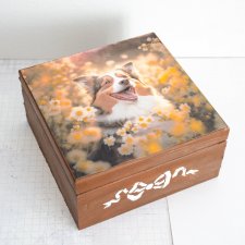 Duże pudełko drewniane - Rude jest piękne