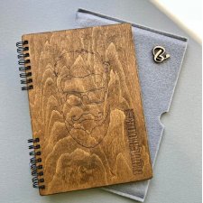 WYPRZEDAŻ Drewniany notatnik Barber - Breidon