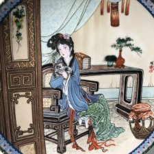 Magia orientu  1988 Jingdezhen Porcelain. - limitowana edycja  - Beauties of the Red  MANSION by  Zhao  Huimin