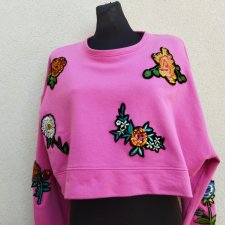 ZARA - BLUZA Z APLIKACJAMI