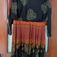 Vintage sukienka boho gypsy made in Germany lata 80