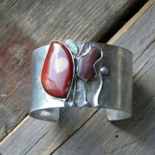 Jaspis mokait - BRANSOLETA MANKIET - CUFF