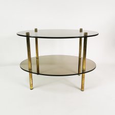 Minimalistyczny, owalny stolik, Niemcy, lata 60.