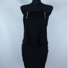 Morgan sukienka mini mała czarna na biust zip / M