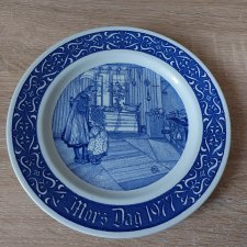 Dzień Matki Dzień Ojca talerze porcelanowe vintage Rorstrand Szwecja