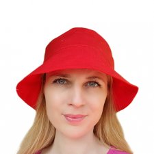 bucket hat kapelusz kubełkowy czapka rybacka kapelusz wiadro kapelusik czerwony