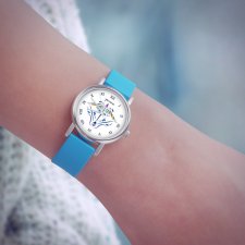 Zegarek mały - Strzelec - silikonowy, niebieski