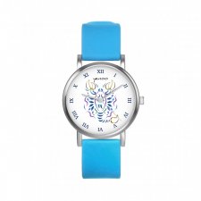 Zegarek mały - Skorpion - silikonowy, niebieski