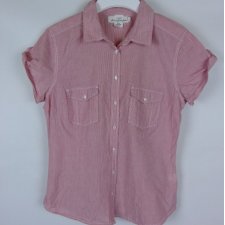 H&M bawełniana bluzka koszula paski / 40
