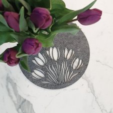 Podkładki Tulipany pod talerz, 4szt, śr. 30cm