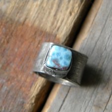 Larimar - pierścionek