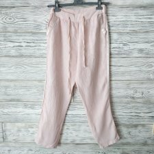 Włoskie spodnie 100% len