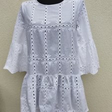 JOHN&TINA -  BAWEŁNIANA HAFTOWANA BLUZKA