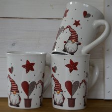 nowe 3 kubki świąteczne Excelsa zestaw Boże Narodzenie porcelana