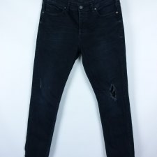TOPMAN męskie spodnie dżins dziury / 34R EUR 86 cm