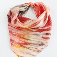 Jedwabna apaszka vintage malarska