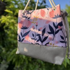 Torebka bucket bag na lato - worek wzory letnie