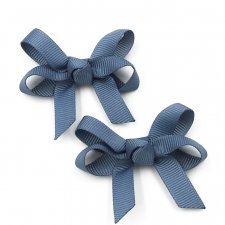 Spinki do włosów kokardki Emma Antique Blue