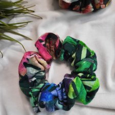 Scrunchie bawełniana less waste 2