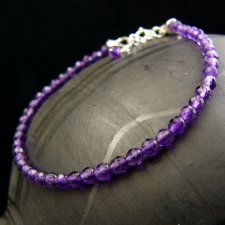 Bransoleta Purple - Srebro Ametyst 4