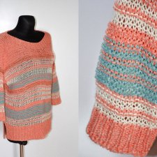Letni pastelowy sweterek r.38-42